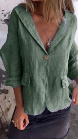 Isla - Casual Cotton Linen Blazer