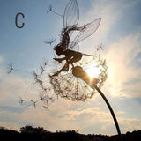 Dancing Fairy Statue Steel Garden - beumoonshop