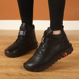 Thick Fur Booties Women's Short Leather - beumoonshop