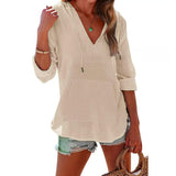 Sandy - Hooded Blouse
