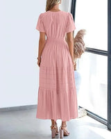 Lacey - V-Neck Long Dresses