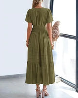 Lacey - V-Neck Long Dresses