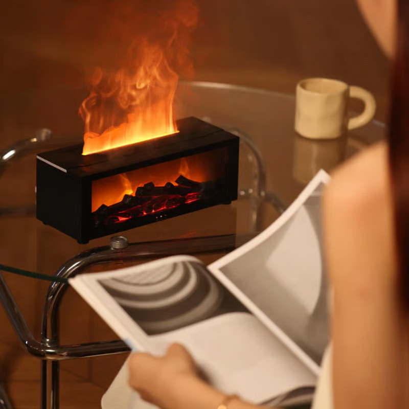 Fireplace Humidifiers Fireplace Flame Diffuser Humidifier with Remote – Linnaco
