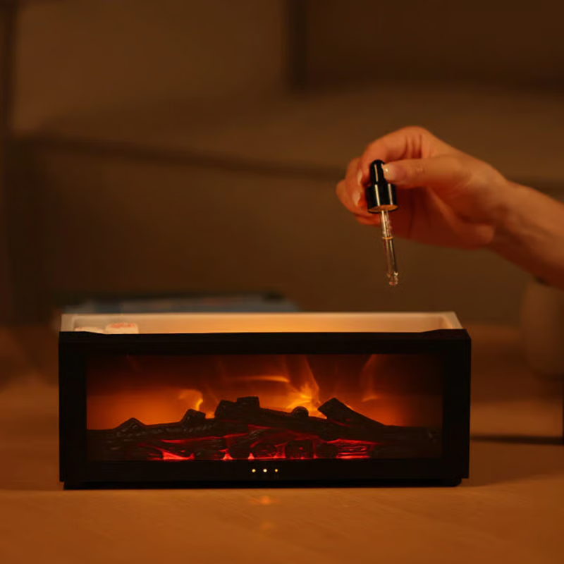 Fireplace Flame Diffuser Humidifier with Remote – Linnaco