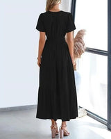 Lacey - V-Neck Long Dresses