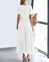 Lacey - V-Neck Long Dresses