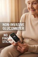 DE LUXE Non-Invasive Blood Glucose Monitor — 5-Second Readout | Bayer - 99% Accuracy 8-1