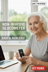 DE LUXE Non-Invasive Blood Glucose Monitor — 5-Second Readout | Bayer - 99% Accuracy 8-1