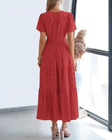 Lacey - V-Neck Long Dresses