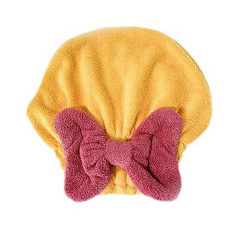 QuickDry Microfiber Hair Towel Cap