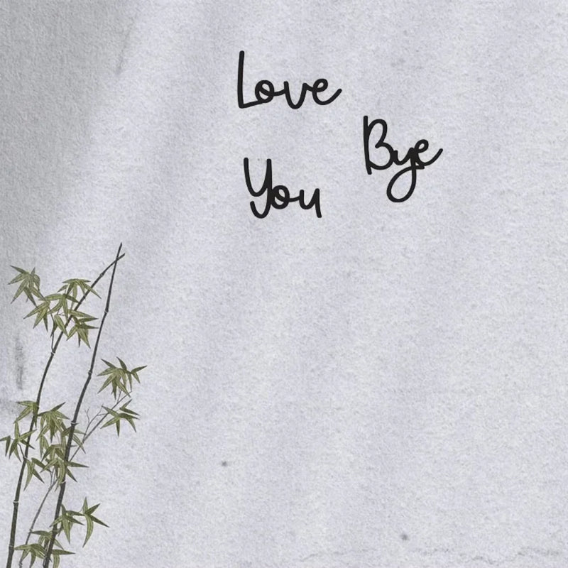 Love You Bye Wooden Sign