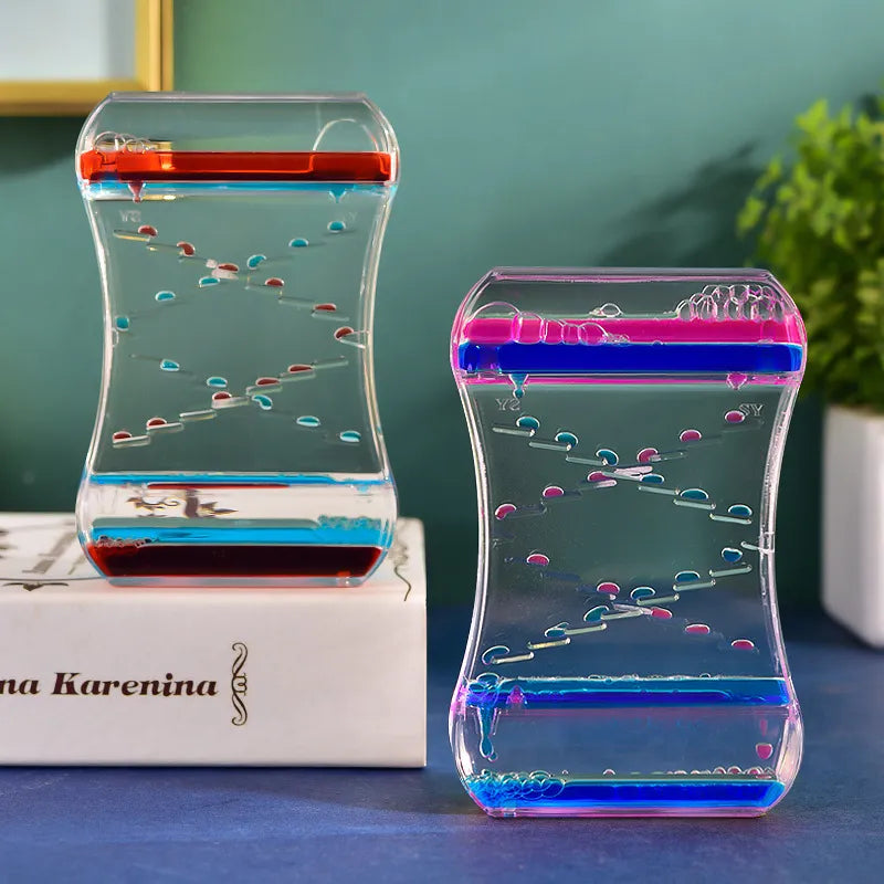 Floating Liquid Hourglass