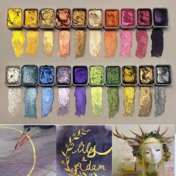 LustrousArt: Pearlescent Gouache Pigments