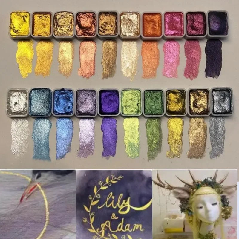 LustrousArt: Pearlescent Gouache Pigments