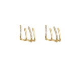 Zircon Crystal Geometric Earrings