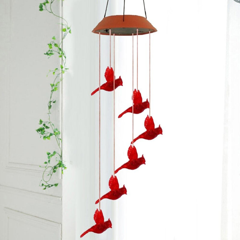 CARDINAL Solar Wind Chime Light - beumoonshop