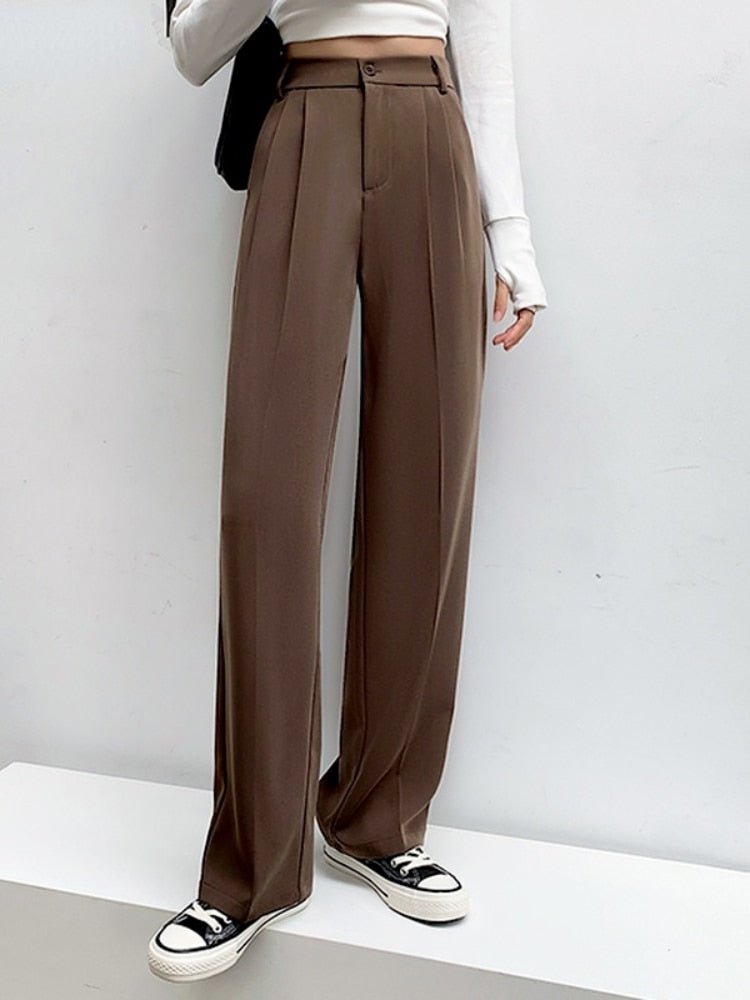 Casual High Waist Loose Wide Leg Pants - beumoonshop