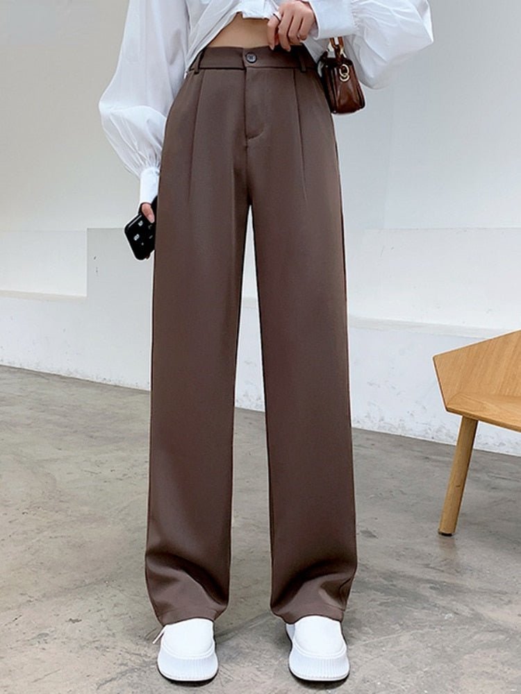 Casual High Waist Loose Wide Leg Pants - beumoonshop