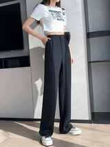 Casual High Waist Loose Wide Leg Pants - beumoonshop