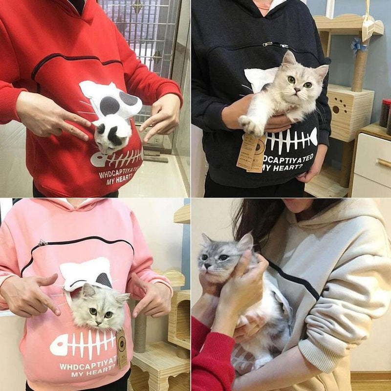 Cat Lovers Hoodie Cuddle Pouch - beumoonshop