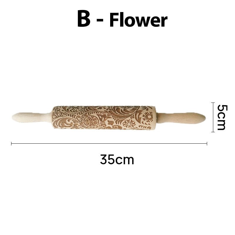 Christmas 3D Rolling Pin - beumoonshop