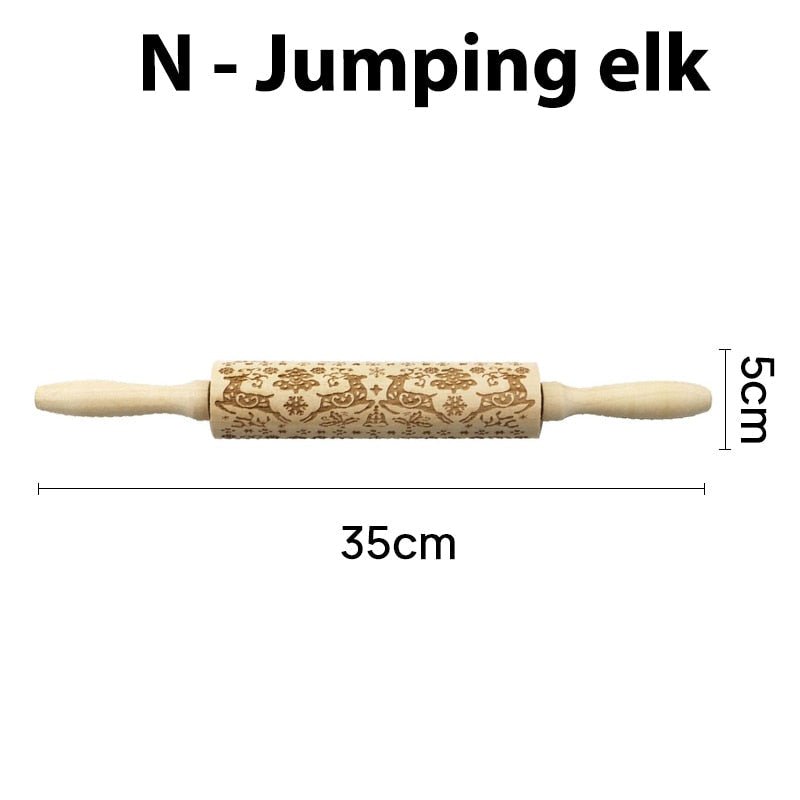 Christmas 3D Rolling Pin - beumoonshop