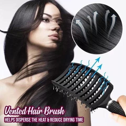 Detangler Bristle Nylon Hairbrush - beumoonshop