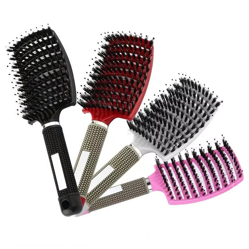 Detangler Bristle Nylon Hairbrush - beumoonshop