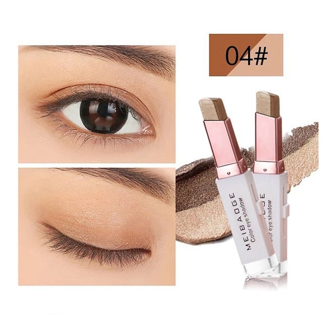 Double Color Glitter Eye shadow Stick - beumoonshop