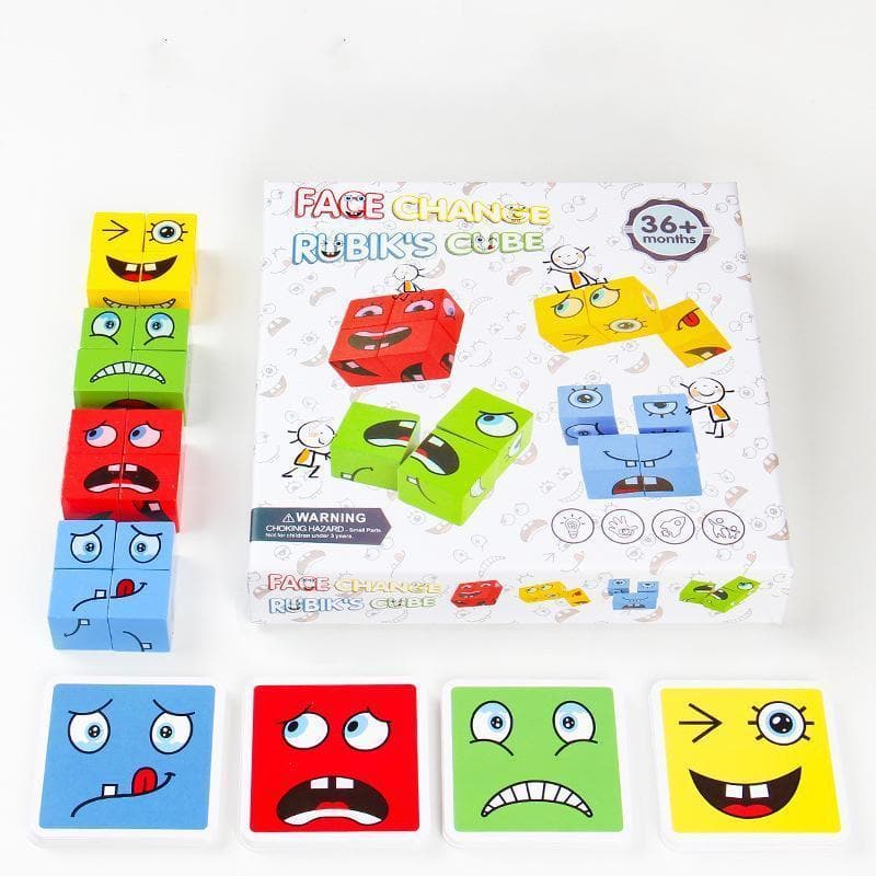 Face-Changing Magic Cube Building Blocks - beumoonshop