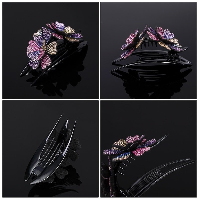 Flower Detail Hair Clip - beumoonshop