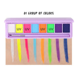 Glow-in-the-Dark UV Light Eye Shadow Palette - beumoonshop