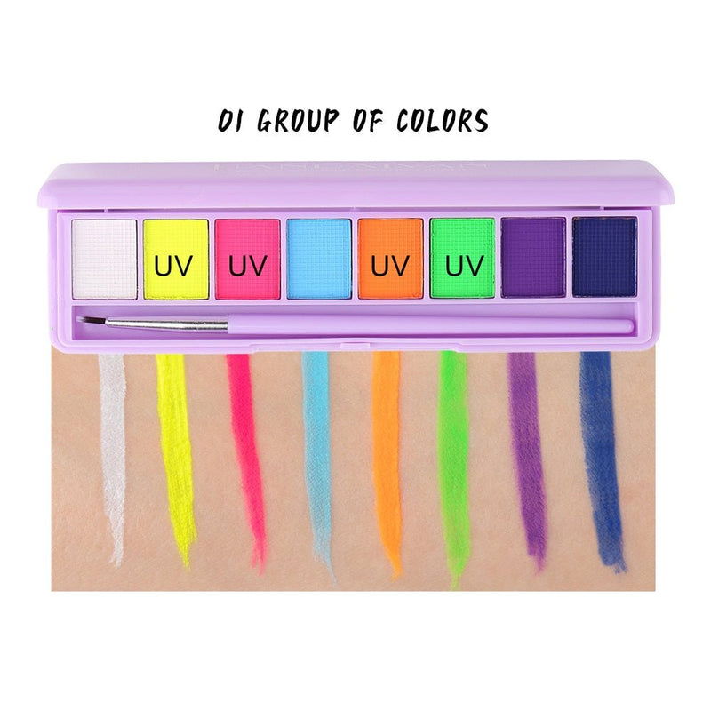 Glow-in-the-Dark UV Light Eye Shadow Palette - beumoonshop