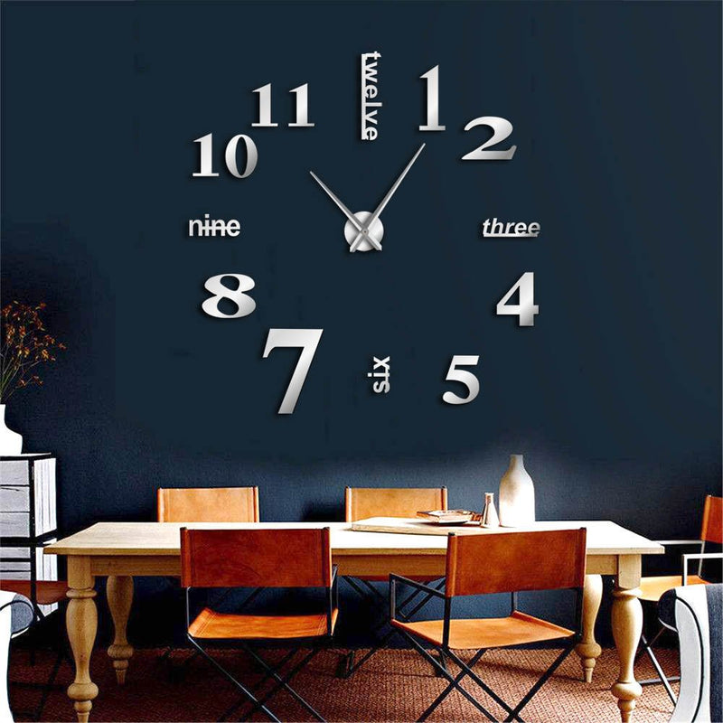 Large 3D DIY Wall Clock - beumoonshop