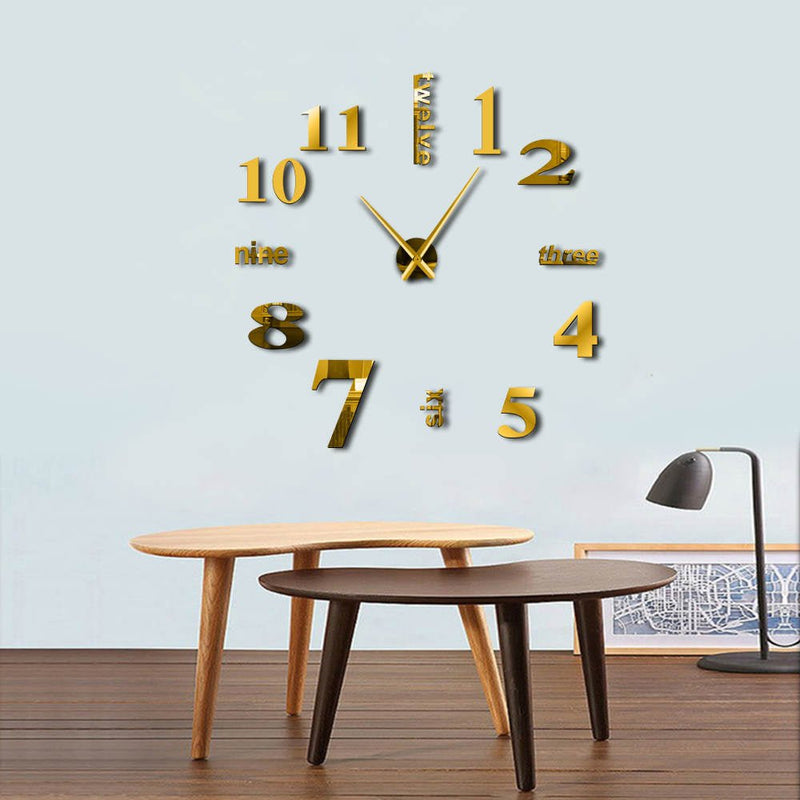 Large 3D DIY Wall Clock - beumoonshop