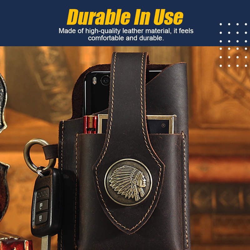 Multifunctional Leather Mobile Phone Bag - beumoonshop