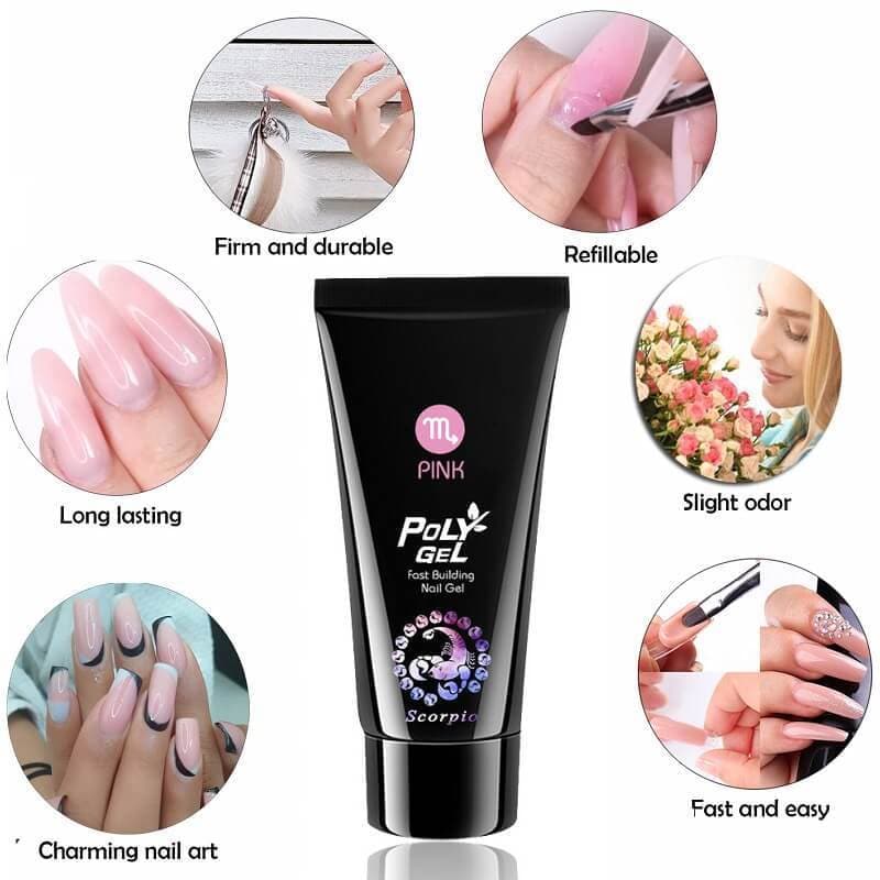 Poly Nail Extention Gel Kit - beumoonshop