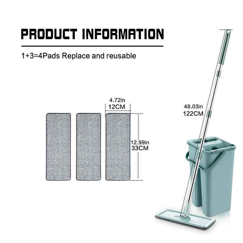 Rotating Flat Mop - beumoonshop