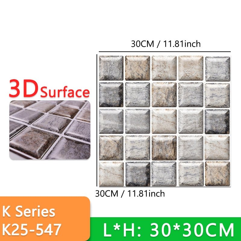 Stick-On 3D Wall Tiles - beumoonshop