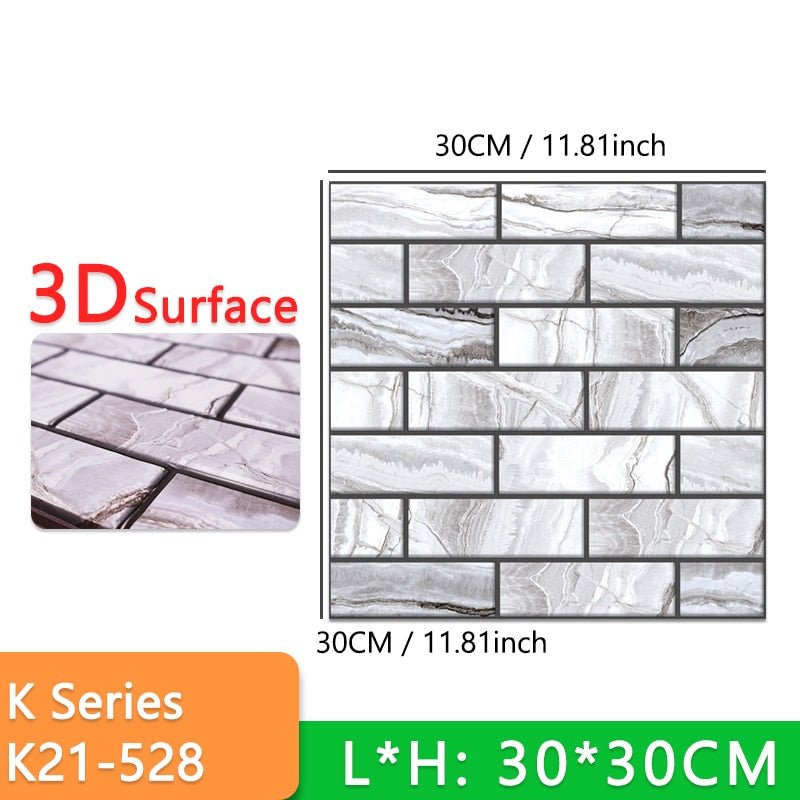 Stick-On 3D Wall Tiles - beumoonshop