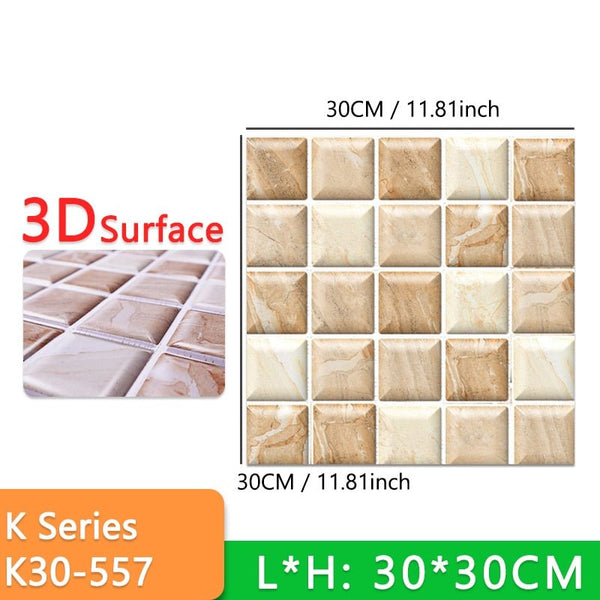 Stick-On 3D Wall Tiles - beumoonshop