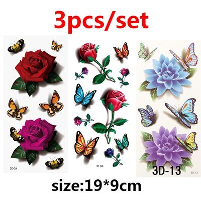 Temporary Tattoos 3D Waterproof - beumoonshop