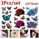 Temporary Tattoos 3D Waterproof - beumoonshop
