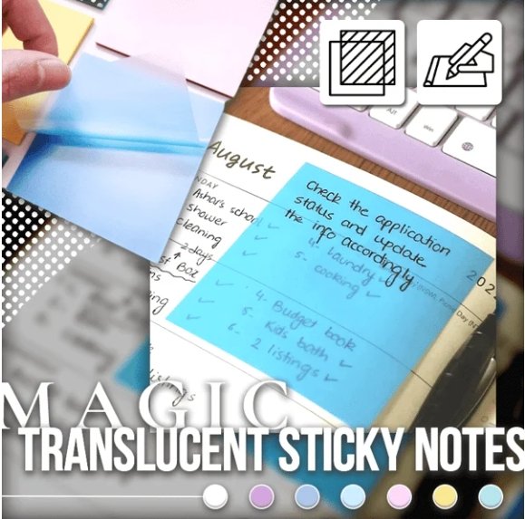 Transparent Sticky Notes – Linnaco
