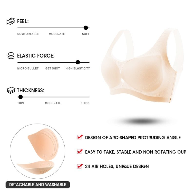 Women Underwear Seamless Bra Push Up - beumoonshop